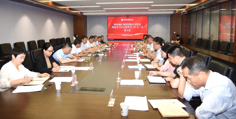 陕西地矿集团党委理论学习中心组召开第4次学习（扩大）会议